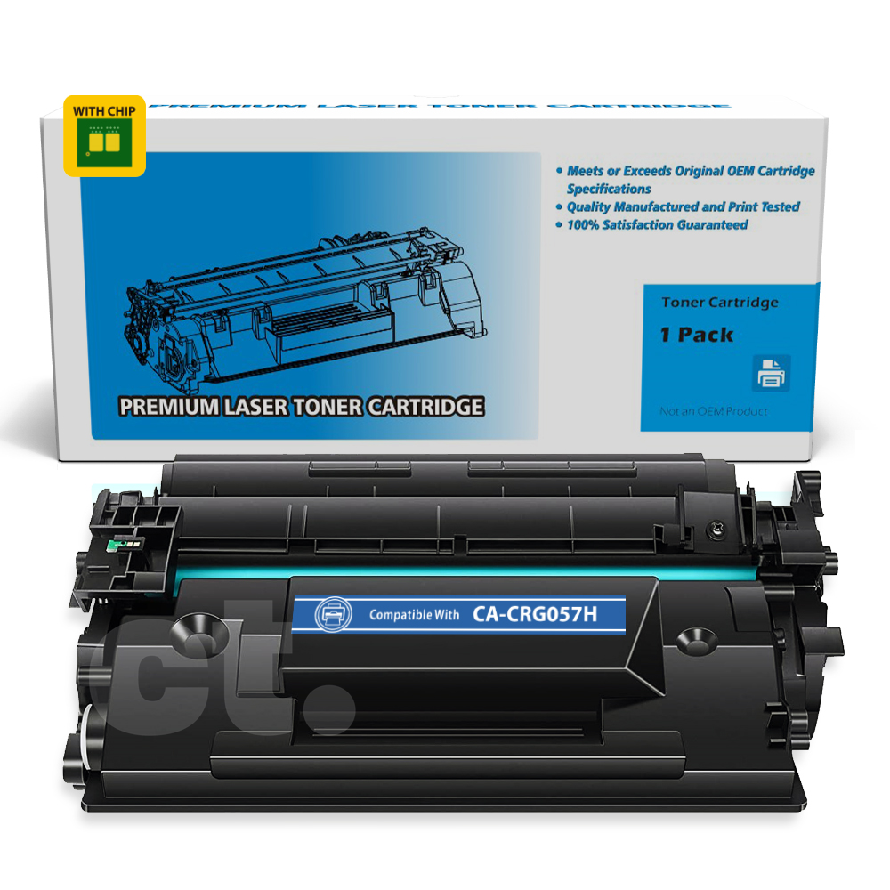 Image for product -with-chip-canon-crg057h-crg-057h-compatible-black-high-yield-toner-cartridge---1-pack-10000-pages