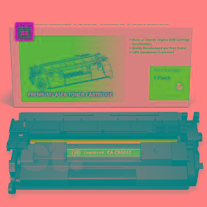 [With Chip] Canon CRG057 CRG 057 Compatible Black Standard Yield Toner Cartridge - 1 Pack 3100 pages