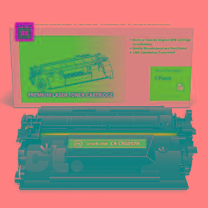 [With Chip] Canon CRG057H CRG 057H Compatible Black High Yield Toner Cartridge - 1 Pack 10000 pages