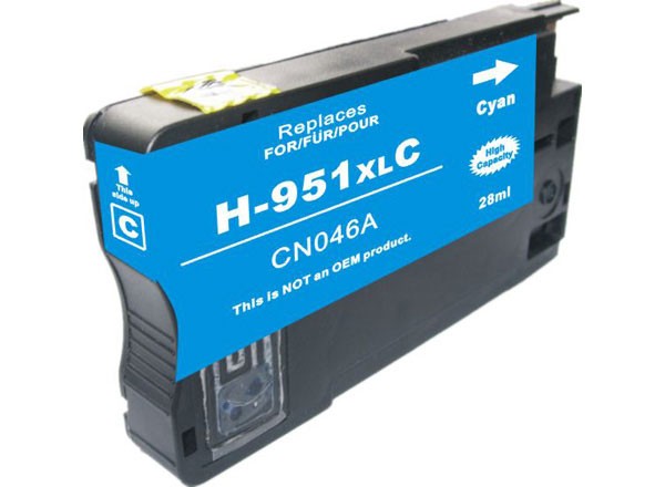 HP HP-951XLC High Capacity Cyan New Compatible Color Inkjet Cartridge