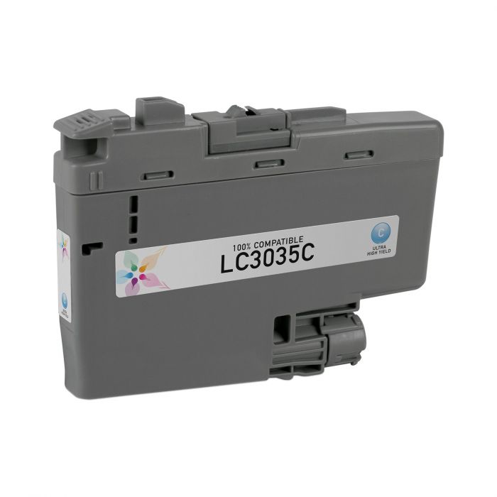 Brother LC3035 Ultra High Yield 5000 Pages New Compatible Cyan Ink Cartridge, Premium
