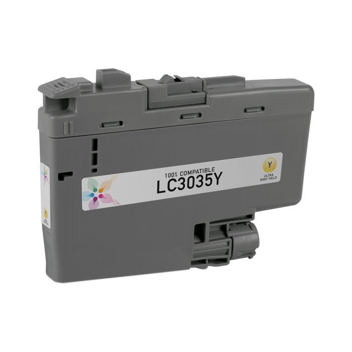 Brother LC3035 Ultra High Yield 5000 Pages New Compatible Yellow Ink Cartridge, Premium